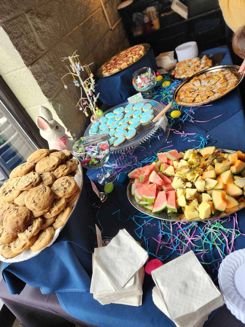 Dessert table at the Chartroom at Rivers End. Dessert table at the Chartroom at Rivers End.