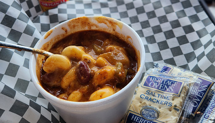 Bridge Tender in Racine wisconsin is serving chili and soups