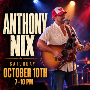Anthony Nix live in Racine at Chartroom Food & Spirits – October 10, 2026